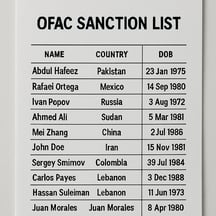 OFAC Sanction List