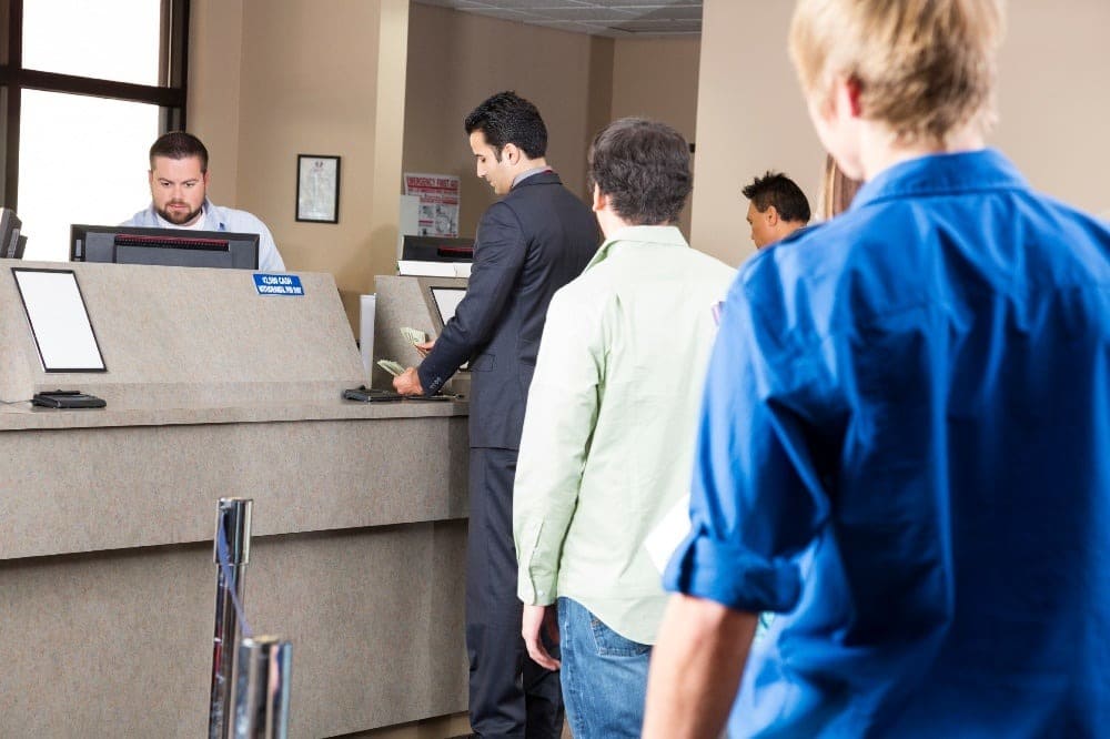 line at teller desk-1