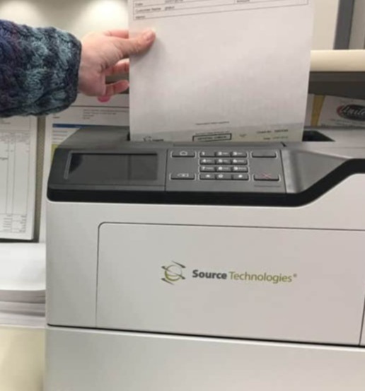 Source Technologies Check Printer