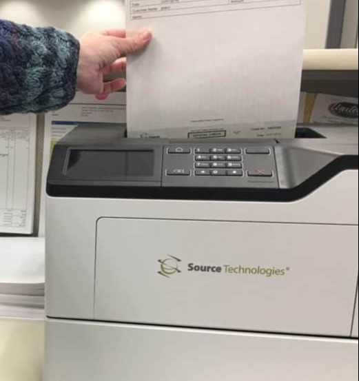 Source Technologies MICR ST9820 Mono USB LAN Secure Laser Check Printer